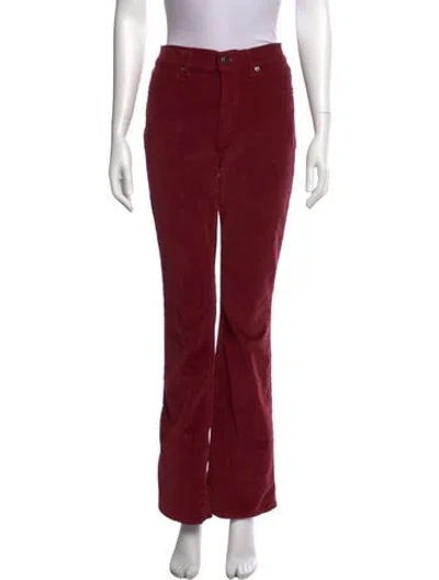 Pre-owned Veronica Beard Wide Leg Pants In Red
