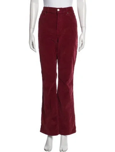 Pre-owned Veronica Beard Wide Leg Pants In Red