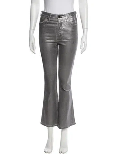 Pre-owned Veronica Beard Wide Leg Pants In Silver