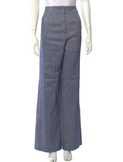 Pre-owned Veronica Beard Wide Leg Pants W/ Tags In Blue