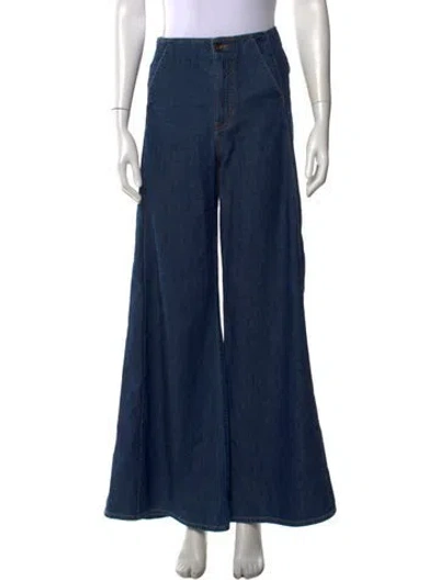 Pre-owned Veronica Beard Wide Leg Pants W/ Tags In Blue