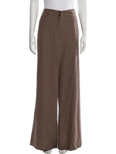 Pre-owned Veronica Beard Wide Leg Pants W/ Tags In Brown