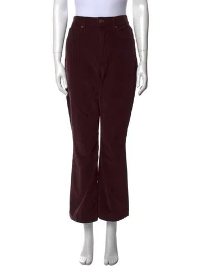 Pre-owned Veronica Beard Wide Leg Pants W/ Tags In Burgundy
