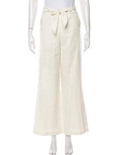 Pre-owned Veronica Beard Wide Leg Pants W/ Tags In Neutral