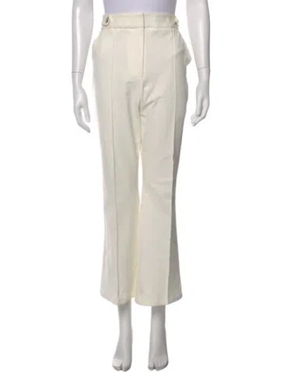 Pre-owned Veronica Beard Wide Leg Pants In White