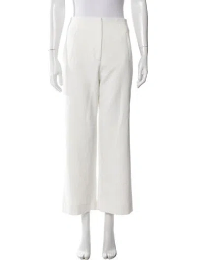 Pre-owned Veronica Beard Wide Leg Pants In White