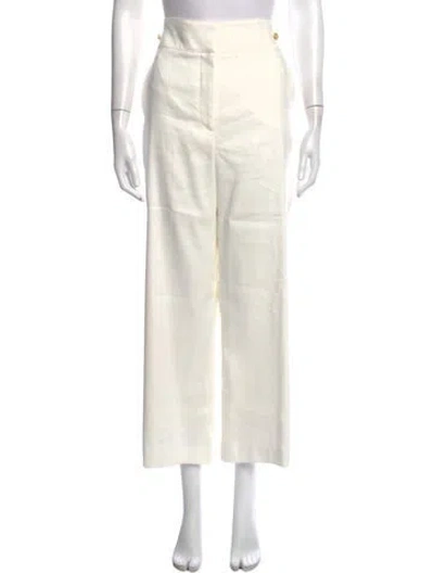 Pre-owned Veronica Beard Wide Leg Pants In White