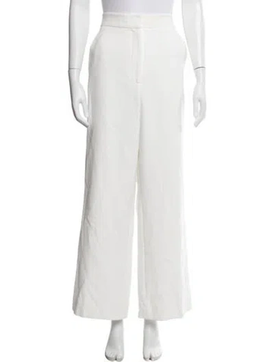 Pre-owned Veronica Beard Wide Leg Pants In White
