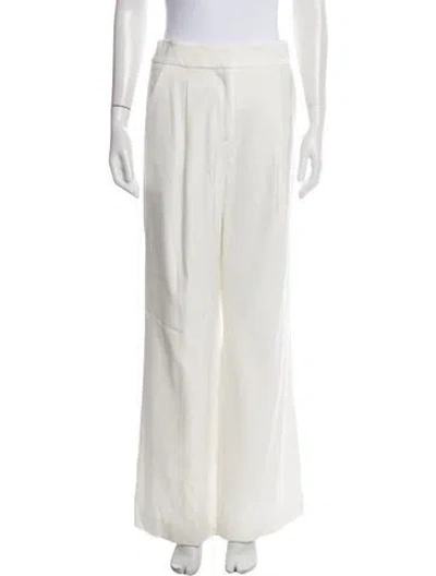 Pre-owned Veronica Beard Wide Leg Pants In White