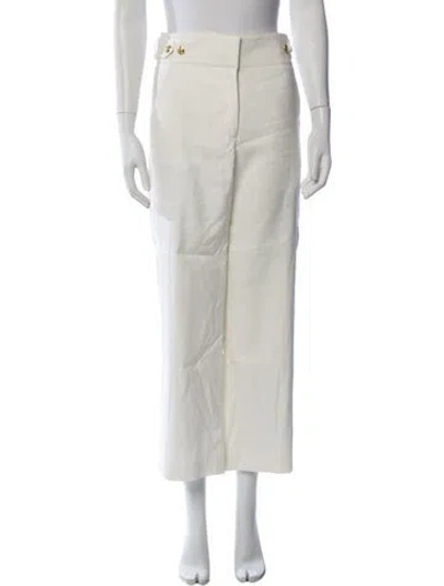 Pre-owned Veronica Beard Wide Leg Pants In White