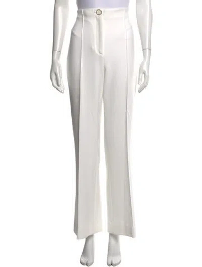 Pre-owned Veronica Beard Wide Leg Pants In White