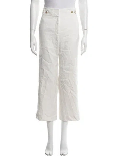 Pre-owned Veronica Beard Wide Leg Pants In White