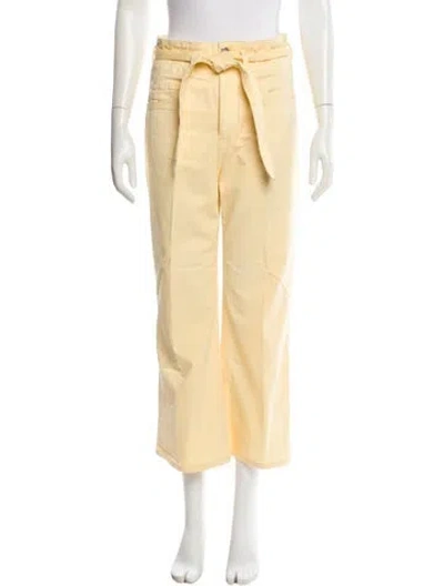 Pre-owned Veronica Beard Wide Leg Pants In Yellow