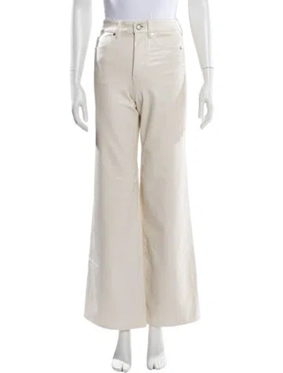 Pre-owned Veronica Beard Wide Leg Pants In Yellow