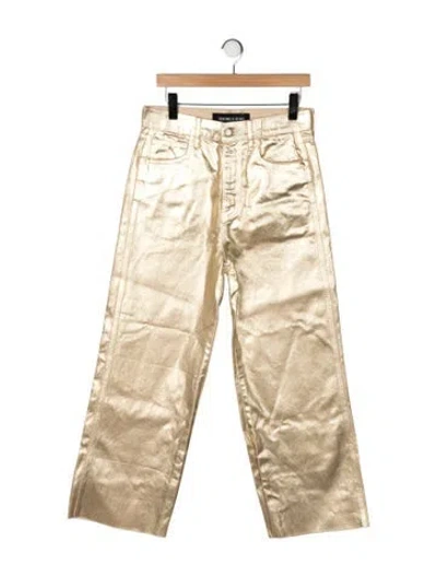 Pre-owned Veronica Beard Wide Leg Pants In Yellow