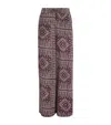 Veronica Beard Sylvester Printed Cotton-blend Trousers In Multi