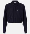 Veronica Beard Drawstring Collection Shirt In Blue