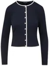 Veronica Beard Wilmer Cardigan In Navy In Blue