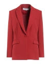 Veronica Beard Woman Blazer Red Size 10 Triacetate, Polyester