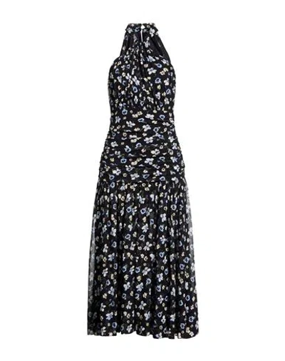 Veronica Beard Woman Maxi Dress Navy Size 8 Silk In Blue