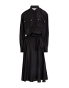 Veronica Beard Camille Silk Midi Shirt Dress In Black