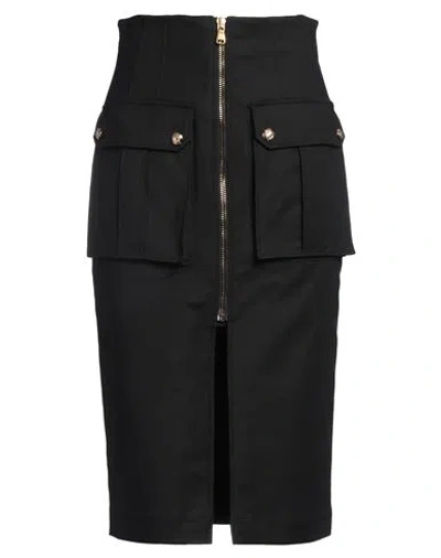 Veronica Beard Woman Midi Skirt Black Size 8 Cotton, Elastane