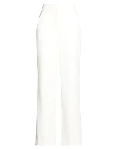 Veronica Beard Woman Pants Off White Size 8 Polyester, Viscose, Cotton, Elastane