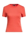 Veronica Beard Woman T-shirt Orange Size M Pima Cotton, Elastane In Red