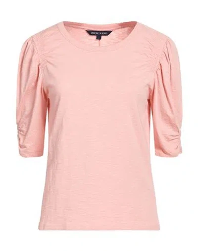 Veronica Beard Woman T-shirt Pink Size L Pima Cotton