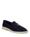 Veronica Beard Ailey Suede Medallion Slip-on Loafers In Eclipse