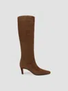 Veronica Beard Aisla Knee High Boot In Chestnut