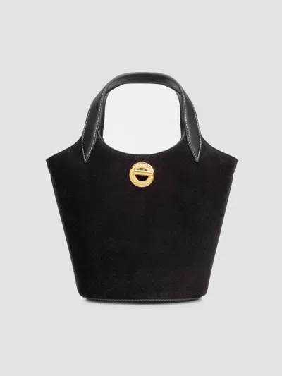 Veronica Beard Women's Anchor Suede Bag In Black