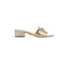 Veronica Beard Women's Annette Metallic Medallion Mule Sandals In Gold In Gold