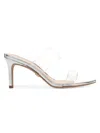 Veronica Beard Women's Asha 75mm Transparent Stiletto Sandals