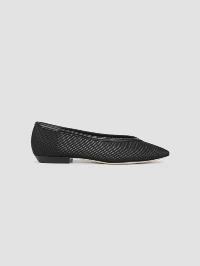 Veronica Beard Women's Bancroft Mesh-leather Ballerina Flats In Black
