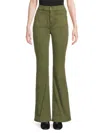 Veronica Beard Women's Beverly High-rise Skinny Flare Pants In Green
