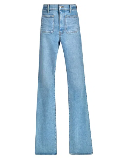 Veronica Beard Women's Beverly High-rise Skinny Flare Jeans In Blue