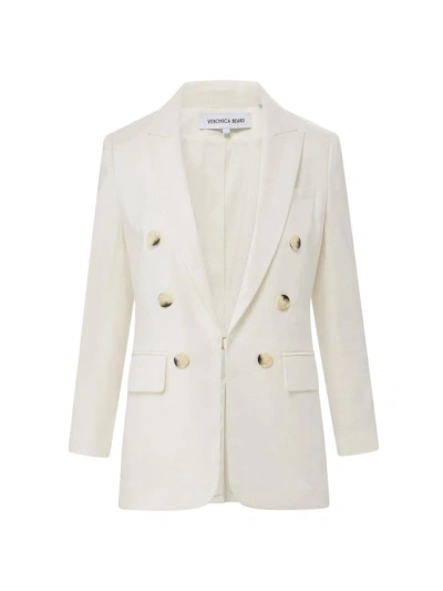 Veronica Beard Women's Bexley Dickey Linen-blend Blazer In Off White