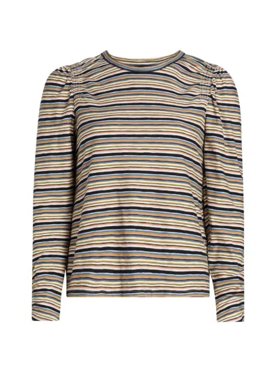 Veronica Beard Women's Bouvet Striped Cotton Long-sleeve T-shirt