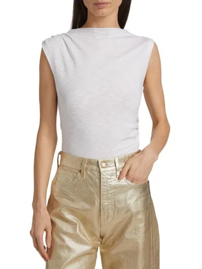 Veronica Beard Women's Brody Boatneck T-shirt In White