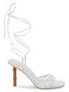 Veronica Beard Women's Cabot Leather Strappy Sandals In Coconut