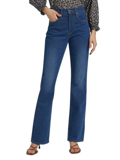 Veronica Beard Women's Cameron Mid-rise Bootcut Jeans In Blue
