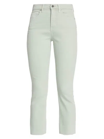 Veronica Beard Women's Carly Cropped Kick Flare Jeans In Silver Sage