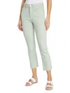 Veronica Beard Women's Carly Cropped Kick Jeans In Silver Sage