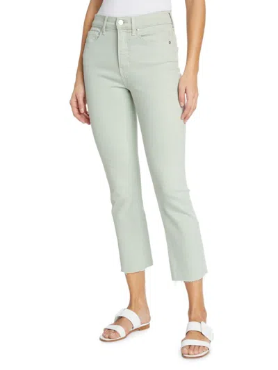 Veronica Beard Babies' Women's Carly Cropped Kick Jeans In Silver Sage