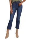 Veronica Beard Women's Carly High-rise Cropped Kick Flare Jeans In Blue