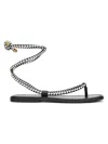 Veronica Beard Carmina Woven Cord Sandal In Black
