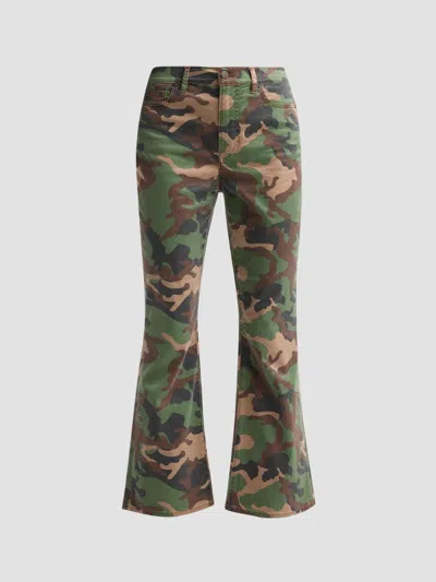Veronica Beard Women's Carson Camouflage High-rise Ankle-flare Jeans