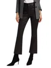 Veronica Beard Women's Carson Faux Leather High-rise Pants In Black