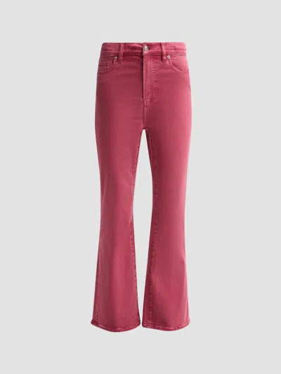 Veronica Beard Women's Carson High-rise Ankle-flare Jeans In Garnet Rose